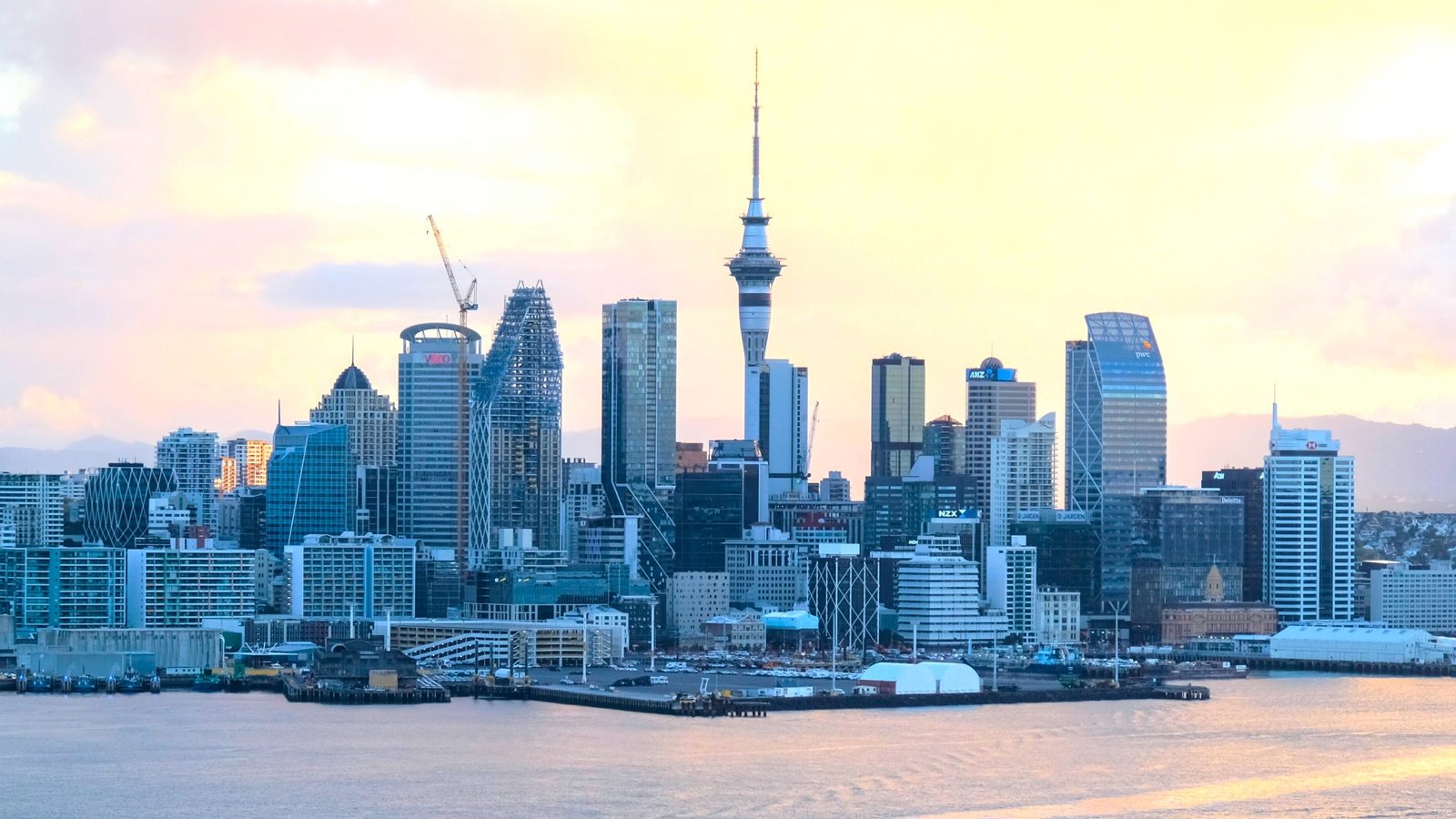 Auckland skyline and harbour