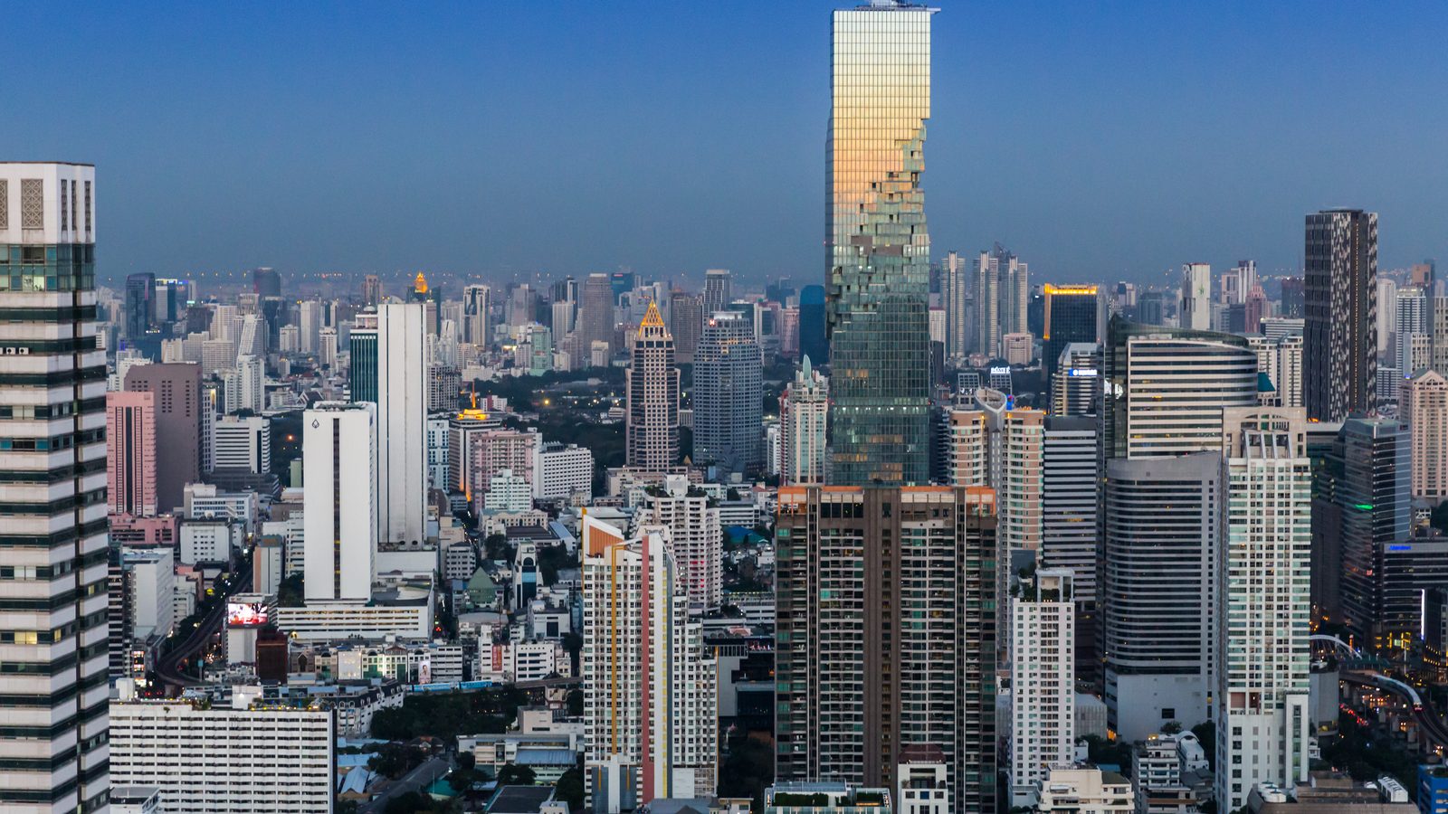 Bangkok skyline from the State Tower